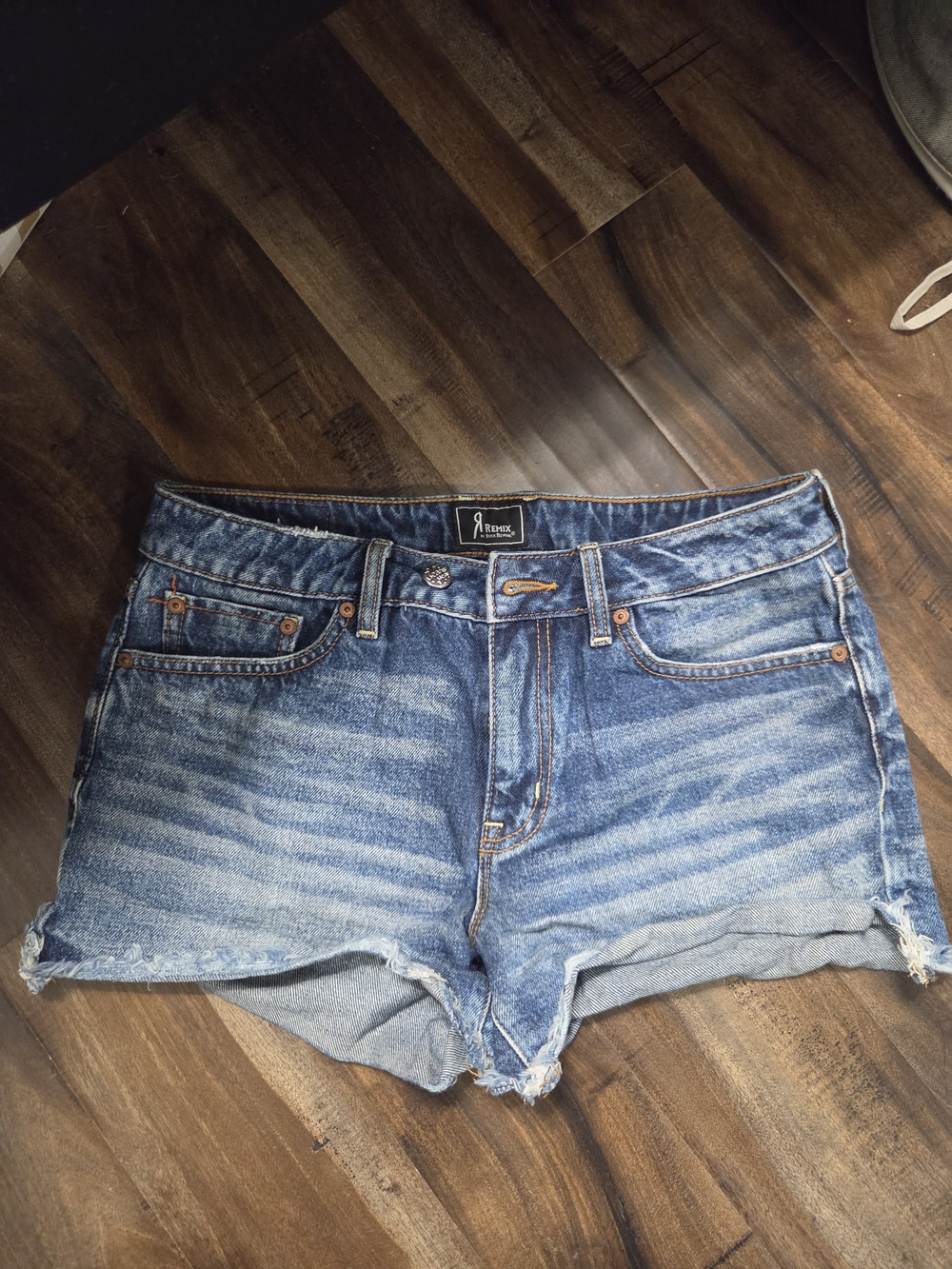 Rock Revival Medium Wash Denim Cutoff Shorts